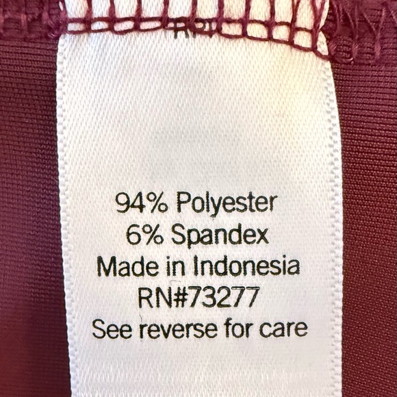 Croft & Barrow A-Line Velvet Skirt in Rich Burgundy XXL - Picture 4 of 6